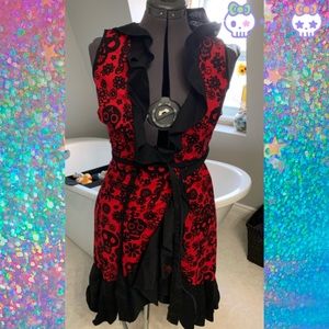 Sugar Skull Wrap Dress
